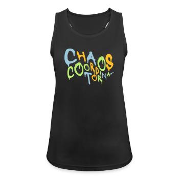 Chaos Coordinator Lustig Titel Eltern Lehrer Logo - Frauen Tank Top atmungsaktiv - Schwarz - Vorne - Zoe (177cm)