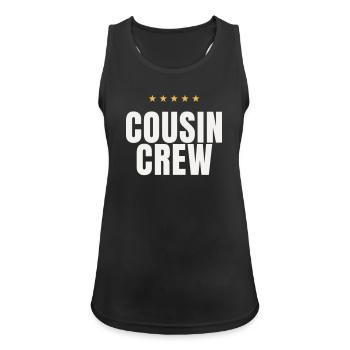 Cousin Crew Cousins Family Matching Reunion - Women's Breathable Tank Top - black - Front - Zoe (177cm)