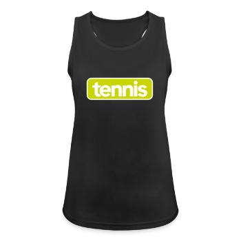 Tennis Bold Sportswear - Débardeur respirant Femme - noir - Devant - Zoe (177cm)