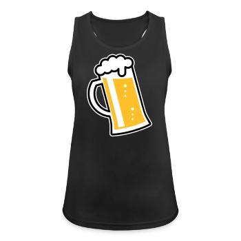 XLustig design for cheerful occasions (L / 3) - Women's Breathable Tank Top - black - Front - Zoe (177cm)