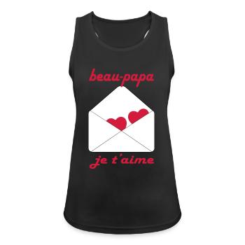 Beautiful daddy I love you - Women's Breathable Tank Top - black - Front - Zoe (177cm)