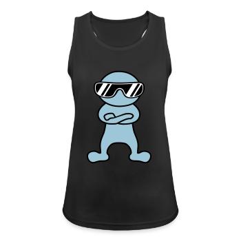 Cool - Women's Breathable Tank Top - black - Front - Zoe (177cm)