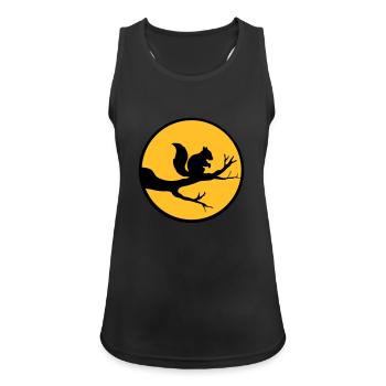 moon circle round night shadow branch black eichhoe - Women's Breathable Tank Top - black - Front - Zoe (177cm)