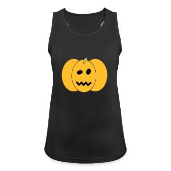 Halloween pumpkin - Women's Breathable Tank Top - black - Front - Zoe (177cm)