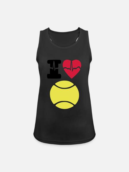 I love tennis - Women's Breathable Tank Top - black