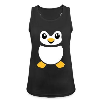 Penguin Costume Animal Carnival Carnival Funny Cute - Women's Breathable Tank Top - black - Front - Zoe (177cm)