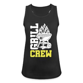 Grill Crew - Women's Breathable Tank Top - black - Front - Zoe (177cm)