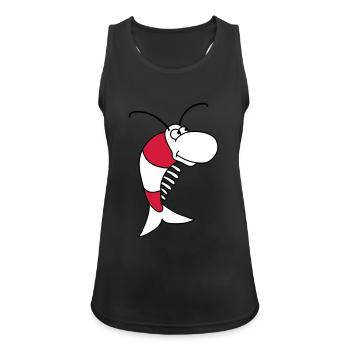 Shrimp - Women's Breathable Tank Top - black - Front - Zoe (177cm)