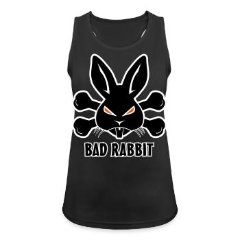 Bad Rabbit Hase - Frauen Tank Top atmungsaktiv - Schwarz - Vorne - Zoe (177cm)