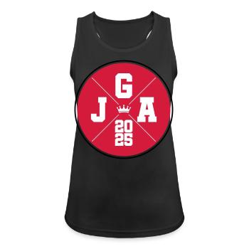 Jga 2025 Krone Junggesellen - Frauen Tank Top atmungsaktiv - Schwarz - Vorne - Zoe (177cm)