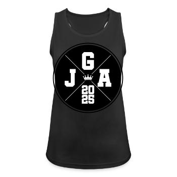 Jga 2025 Krone Junggesellen - Frauen Tank Top atmungsaktiv - Schwarz - Vorne - Zoe (177cm)
