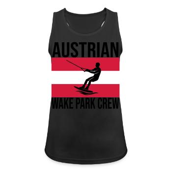 Chemise autrichienne Wake Crew Wakeboard - Débardeur respirant Femme - noir - Devant - Zoe (177cm)