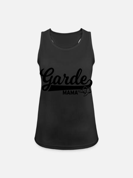 Garde Mama | Mutter Gardemädchen Tanzmariechen - Frauen Tank Top atmungsaktiv - Schwarz