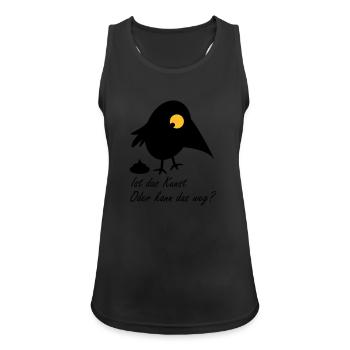 Ist das Kunst - Frauen Tank Top atmungsaktiv - Schwarz - Vorne - Zoe (177cm)