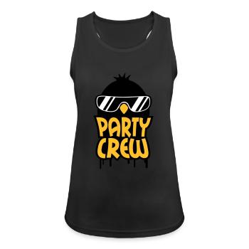 Cool Party Crew Penguin - Women's Breathable Tank Top - black - Front - Zoe (177cm)