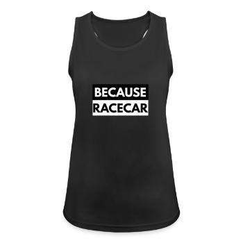 Parce que Racecar Stage2 - Débardeur respirant Femme - noir - Devant - Zoe (177cm)