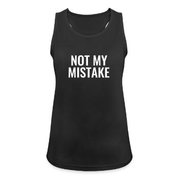 Not My mistake innocent innocence malchance maladroité - Débardeur respirant Femme - noir - Devant - Zoe (177cm)