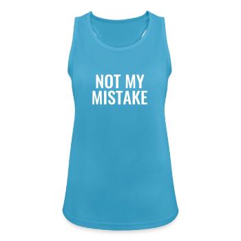 Not My mistake innocent innocence malchance maladroité - Débardeur respirant Femme - bleu saphir - Devant - Zoe (177cm)