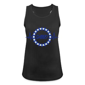 Fusion Energy | Colors can be changed - Women's Breathable Tank Top - black - Front - Zoe (177cm)