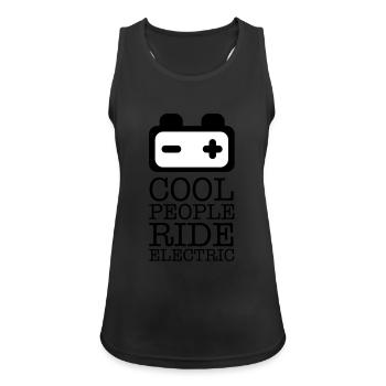 batterie_cool_people_f2 - Women's Breathable Tank Top - black - Front - Zoe (177cm)
