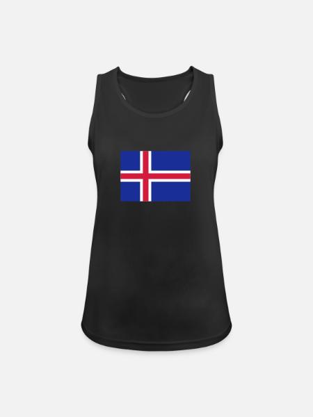 Island - Frauen Tank Top atmungsaktiv - Schwarz