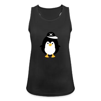Cute penguin - Women's Breathable Tank Top - black - Front - Zoe (177cm)