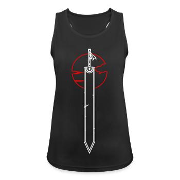 Drachentöter - Frauen Tank Top atmungsaktiv - Schwarz - Vorne - Zoe (177cm)