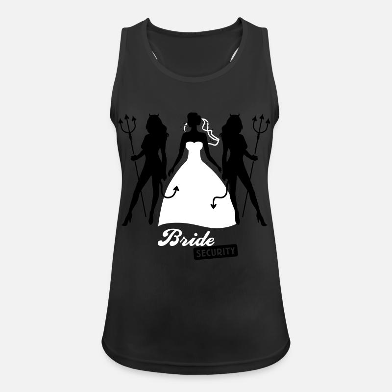 JGA - Bride security - Bride - Team - Teufel 2C - Women's Breathable Tank Top - black