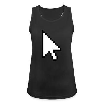 Pixel Mauszeiger - Frauen Tank Top atmungsaktiv - Schwarz - Vorne - Zoe (177cm)
