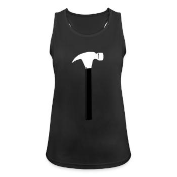 Marteau à outils - Débardeur respirant Femme - noir - Devant - Zoe (177cm)