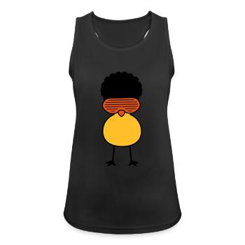 Funky Chick - Débardeur respirant Femme - noir - Devant - Zoe (177cm)