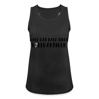 Bear tiger beard beard full bearded saying gift - Women's Breathable Tank Top - black - Front - Zoe (177cm)