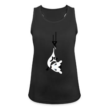 opossum - Frauen Tank Top atmungsaktiv - Schwarz - Vorne - Zoe (177cm)