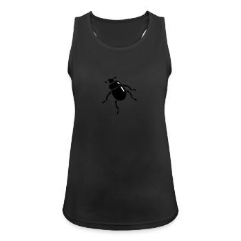Scarabaeus Käfer / beetle (2c) - Frauen Tank Top atmungsaktiv - Schwarz - Vorne - Zoe (177cm)
