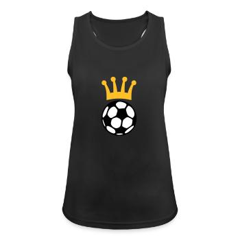 KING FOOTBALL - Débardeur respirant Femme - noir - Devant - Zoe (177cm)