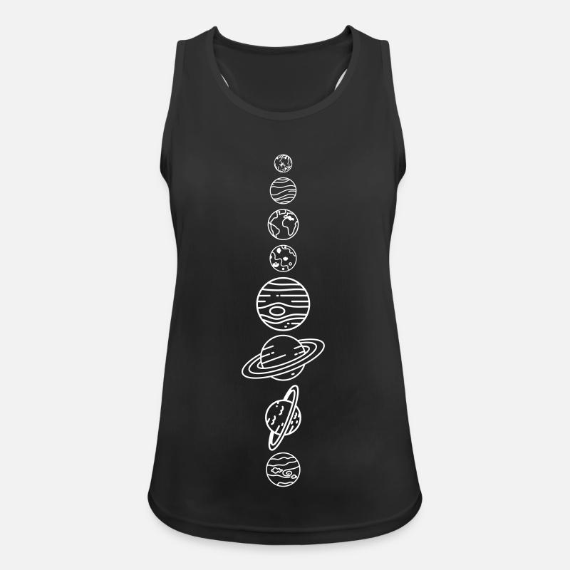 Solar System Planets – Solar System Space - Women's Breathable Tank Top - black
