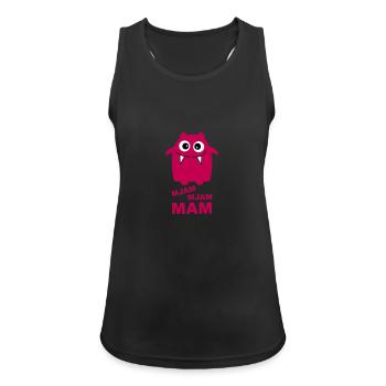 Hunger nach Mama - Frauen Tank Top atmungsaktiv - Schwarz - Vorne - Zoe (177cm)