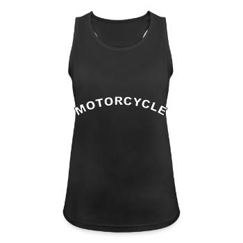 moto - Débardeur respirant Femme - noir - Devant - Zoe (177cm)