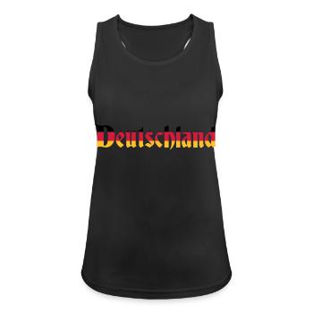 Deutschland - Flag Colours - Women's Breathable Tank Top - black - Front - Zoe (177cm)