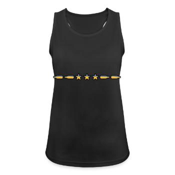 Star Beer Bottles Line Dividing Line - Women's Breathable Tank Top - black - Front - Zoe (177cm)