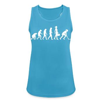 Evolution Hockey Frauen Hockeyspielerin - Frauen Tank Top atmungsaktiv - Saphirblau - Vorne - Zoe (177cm)