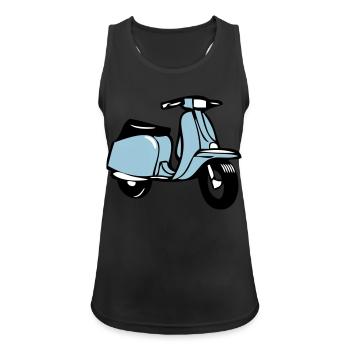 cool scooters - Women's Breathable Tank Top - black - Front - Zoe (177cm)