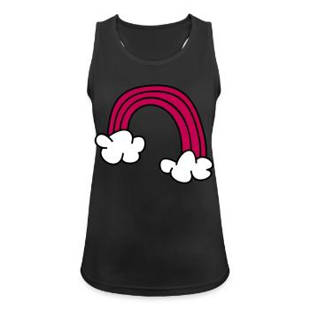 Kinderzeichnungen: Regenbogen - Women's Breathable Tank Top - black - Front - Zoe (177cm)