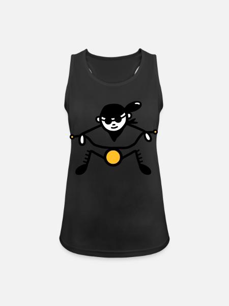 Cool Biker on chopper / Moped - V3 - Women's Breathable Tank Top - black