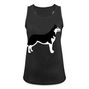 Husky - Women's Breathable Tank Top - black - Front - Zoe (177cm)