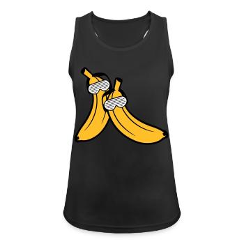 duo couple 2 friends team party party party fun sonnenb - Women's Breathable Tank Top - black - Front - Zoe (177cm)