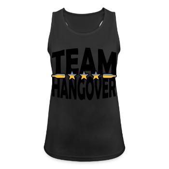 Bierflaschen Team Hangover - Frauen Tank Top atmungsaktiv - Schwarz - Vorne - Zoe (177cm)