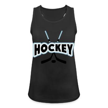 Hockey - Frauen Tank Top atmungsaktiv - Schwarz - Vorne - Zoe (177cm)