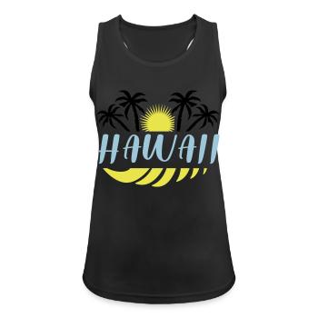 Hawaï - Débardeur respirant Femme - noir - Devant - Zoe (177cm)