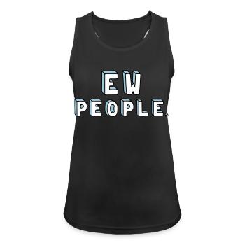 People are stupid. - Women's Breathable Tank Top - black - Front - Zoe (177cm)